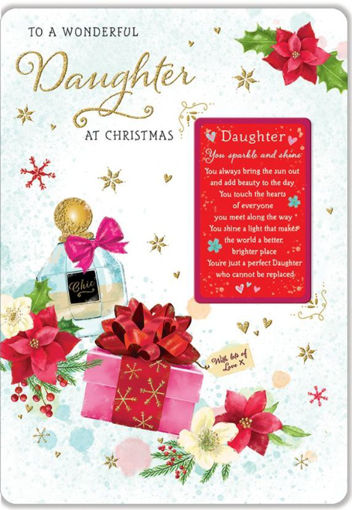 Picture of WONDERFUL DAUGHTER CHRISTMAS CARD
